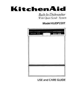 Bruksanvisning KitchenAid KUDP220T6 Diskmaskin