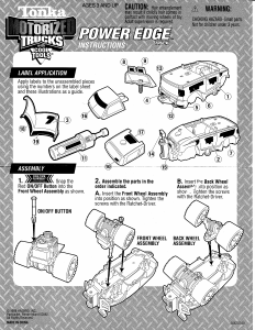 Manual Hasbro Tonka Cool Tools Power Edge Truck