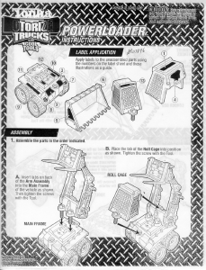 Manual Hasbro Tonka Cool Tools Powerloader