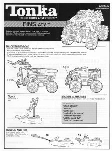 Manual Hasbro Tonka Fins ATV