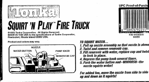 Manual Hasbro Tonka Squirt n Play Fire Truck