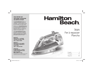 Manual Hamilton Beach 14955 Chrome Iron