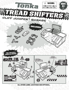 Manual Hasbro Tonka Tread Shifters Cliff Jumper Garage