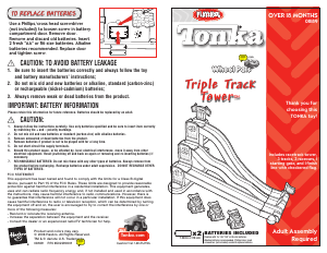 Handleiding Hasbro Tonka Wheel Pals Triple Track Tower