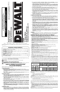 Mode d’emploi DeWalt DW898 Grignoteuse