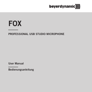 Manual Beyerdynamic Fox Microphone