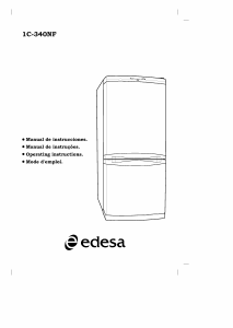 Manual de uso Edesa 1C-340NF Frigorífico combinado