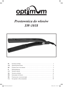 Instrukcja Optimum SW-1018 Prostownica