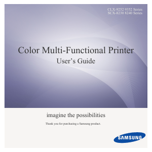 Handleiding Samsung CLX-9258NA Multifunctional printer