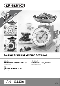 Manual Ernesto IAN 104406 Kitchen Scale