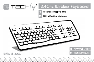 Manual Techly IDATA KB-300W Keyboard