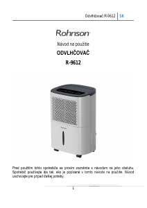 Návod Rohnson R-9612 Odvlhčovač
