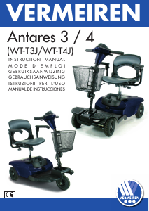 Manual Vermeiren Antares 3 Mobility Scooter