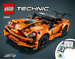 Bruksanvisning Lego set 42093 Technic Chevrolet Corvette ZR1