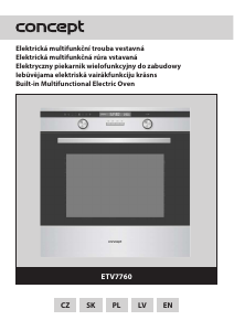 Rokasgrāmata Concept ETV7760 Cepeškrāsns