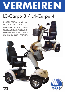 Manual de uso Vermeiren Carpo 3 Scooter de movilidad