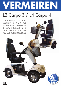 Mode d’emploi Vermeiren Carpo 4 Scooter de mobilité