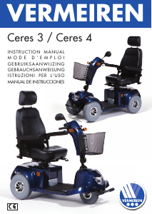 Handleiding Vermeiren Ceres 3 Scootmobiel