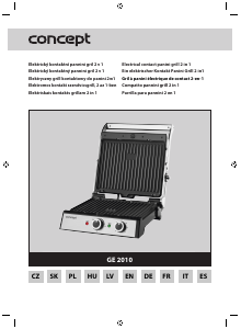 Használati útmutató Concept GE2010 Kontaktgrill