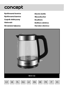 Manual Concept RK4150 Kettle