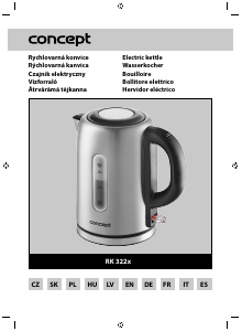 Manual Concept RK3225 Kettle
