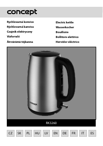 Manual Concept RK3260 Kettle