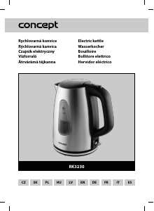 Manual Concept RK3230 Kettle