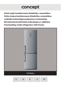 Rokasgrāmata Concept LK5460SS Ledusskapis ar saldētavu