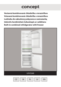 Rokasgrāmata Concept LKV5260 Ledusskapis ar saldētavu