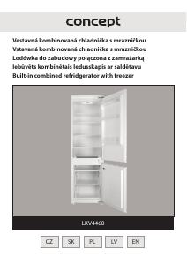 Manuál Concept LKV4460 Lednice s mrazákem