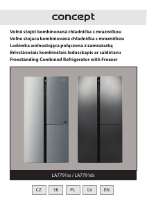 Manual Concept LA7791SS Fridge-Freezer