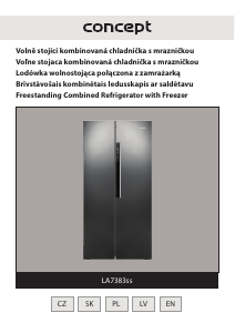 Manual Concept LA7383SS Fridge-Freezer