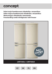 Instrukcja Concept LKR7360CL Lodówko-zamrażarka