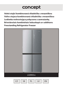Rokasgrāmata Concept LA8983SS Ledusskapis ar saldētavu