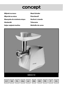 Rokasgrāmata Concept MM4310 Gaļas maļamā mašīna