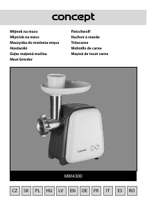 Manual de uso Concept MM4300 Picadora de carne