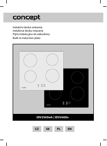 Manuál Concept IDV2560WH Varná deska