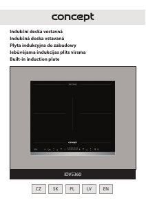 Manuál Concept IDV5360 Varná deska