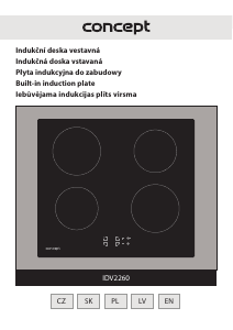 Manuál Concept IDV2260 Varná deska