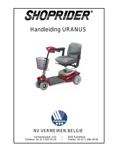 Handleiding Vermeiren Uranus Scootmobiel