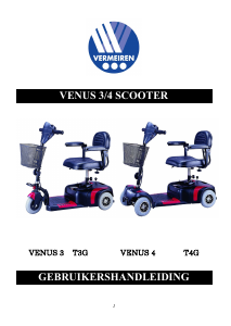 Manual Vermeiren Venus 4 Mobility Scooter