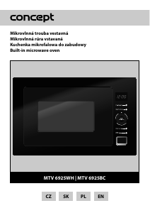 Manual Concept MTV6925BC Microwave