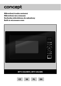 Manual Concept MTV6925WH Microwave