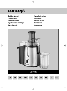 Handleiding Concept LO7027 Sapcentrifuge