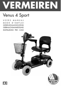 Manual Vermeiren Venus Sport Mobility Scooter