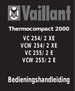 Handleiding Vaillant thermoCOMPACT/2 CV-ketel