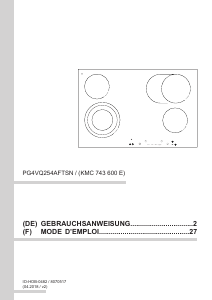 Mode d’emploi Amica KMC 743 600 E Table de cuisson