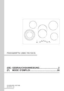 Manual Amica KMC 745 100 E Hob