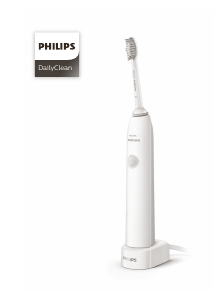 Manual Philips HX3412 Sonicare DailyClean Escova de dentes elétrica