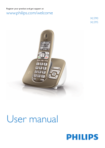 Bruksanvisning Philips XL5901C Trådlös telefon